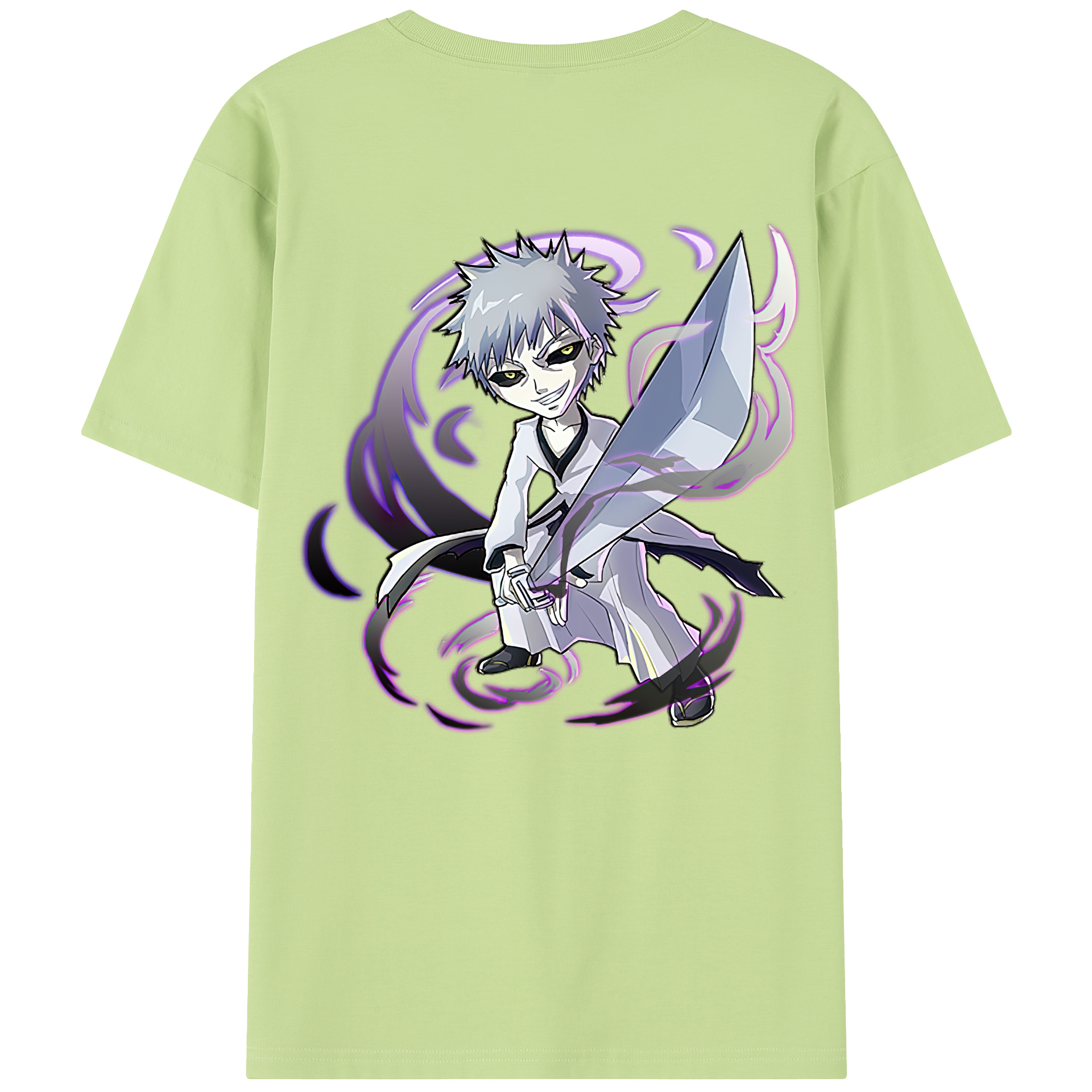 （画像用） ブリーチ 黒崎一護（くろさき いちご）BLEACH Kurosaki Ichigo 綿100％半袖Tシャツ（背面プリント）